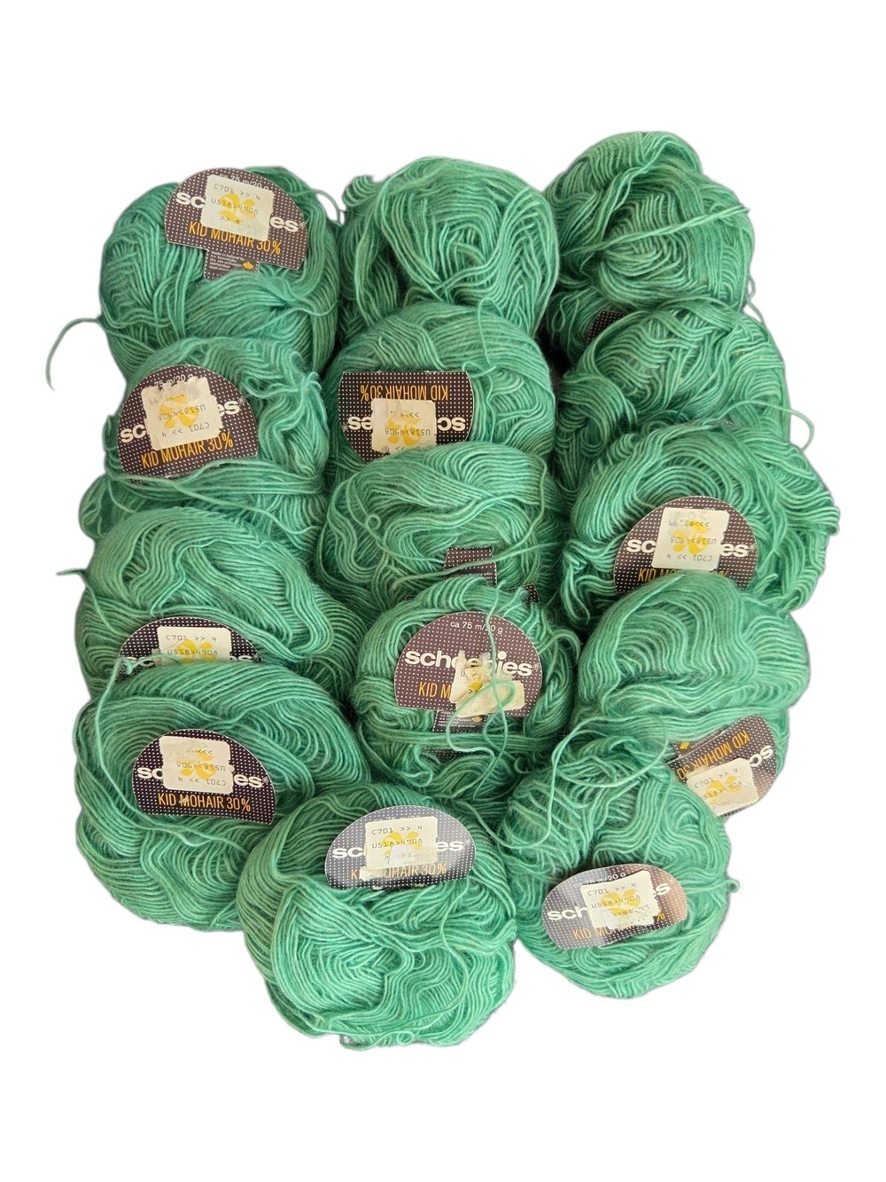 Scheepjes Kid Mohair Blend Green Yarn